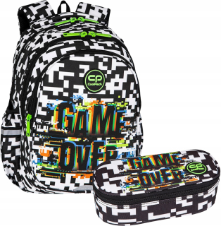 COOLPACK JERRY YOUTH BACKPACK GAME OVER 2023 + peračník CoolPack